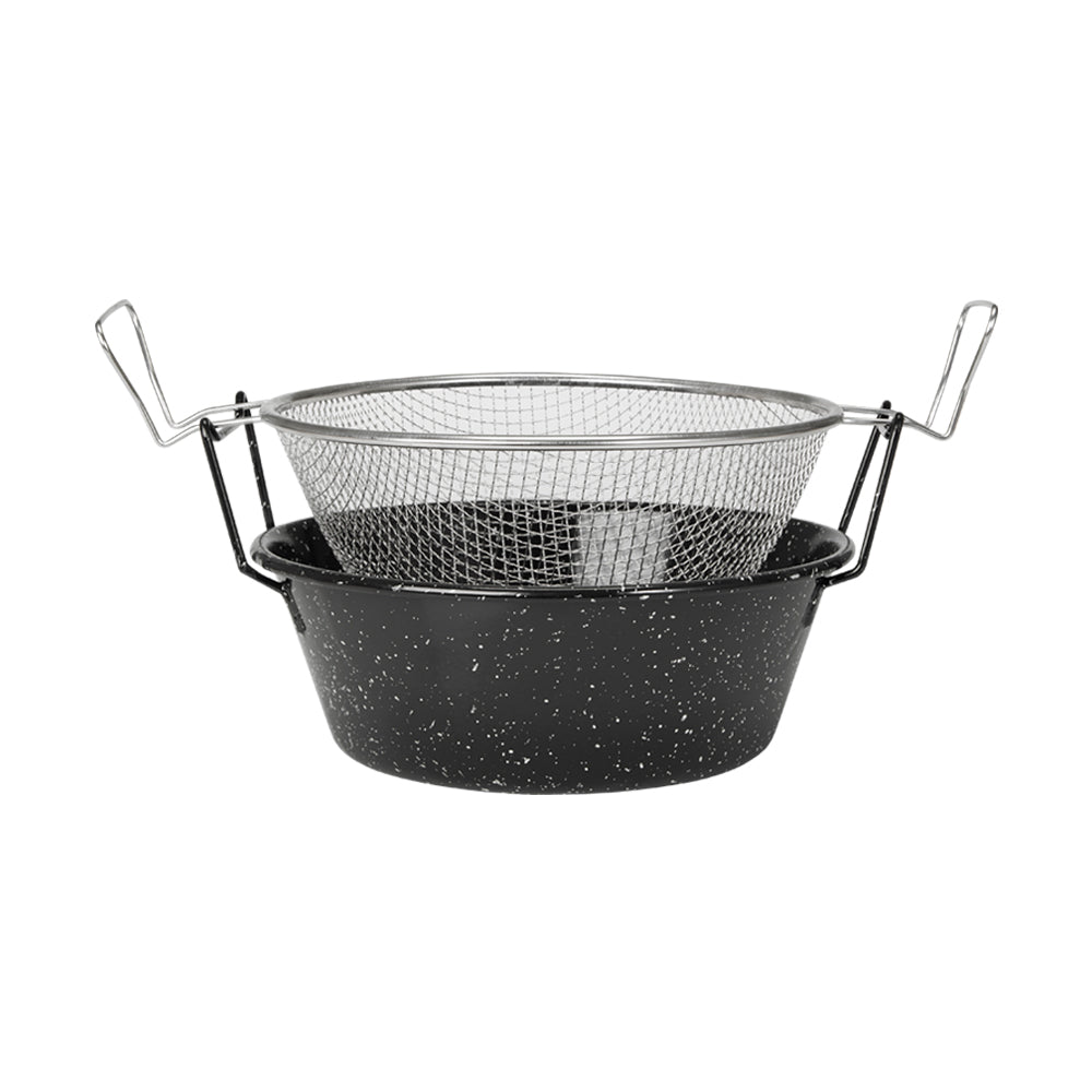 Fritadeira Esmaltada com Cesto Ø24 cm