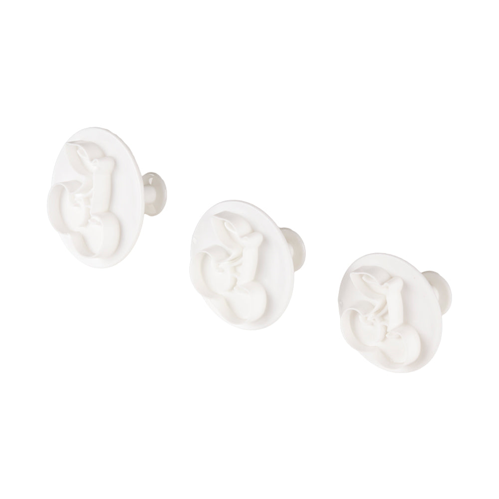 Pack de 3 Cortantes com Ejetor e Carimbo - Cereja