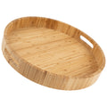 Tabuleiro de Servir em Madeira de Bambu Ø39 cm