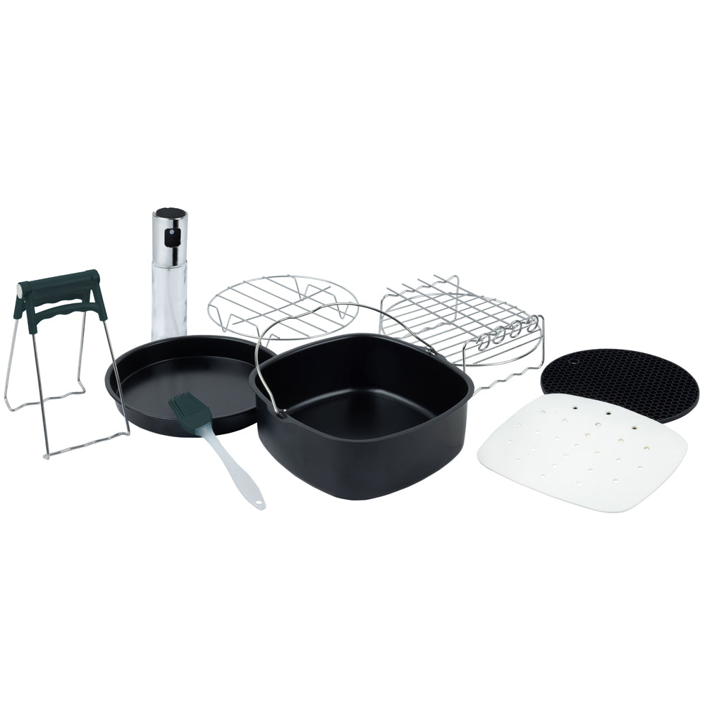 Conjunto de 9 Peças para Air Fryer Quadrado