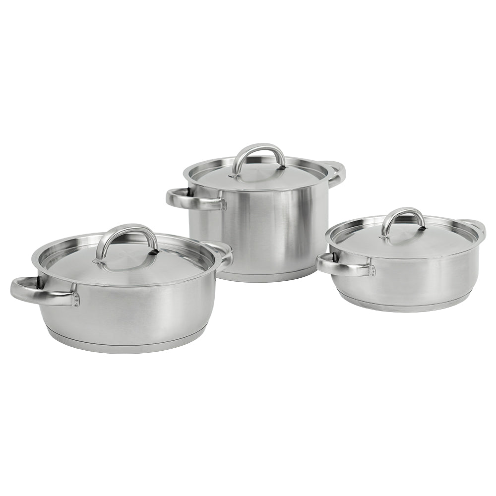 Conjunto de 2 Caçarolas Ø16/Ø20 cm e 1 Panela Ø18 cm - Supreme