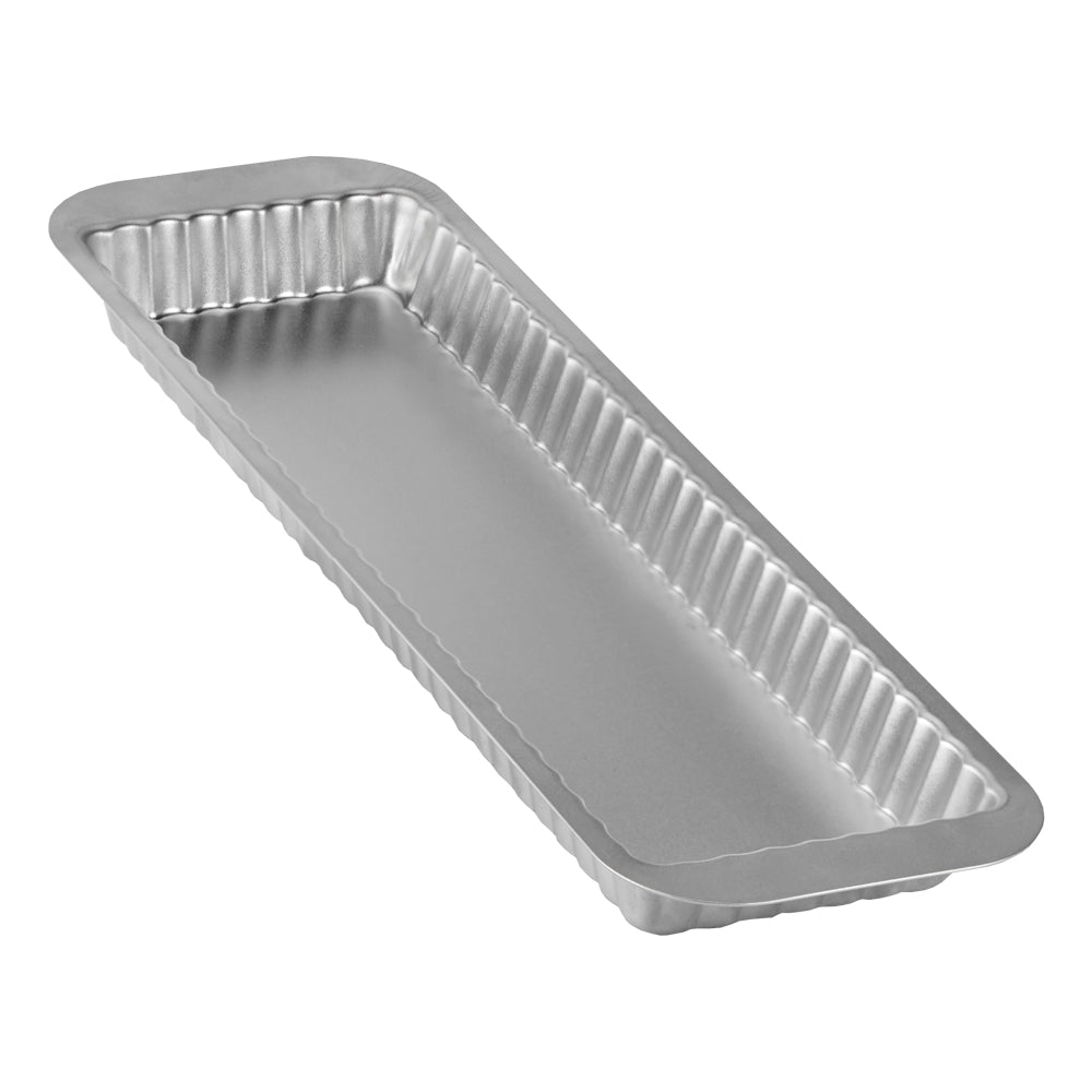 Forma de Tarte Canelada Retangular Granitex 39.5x12 cm