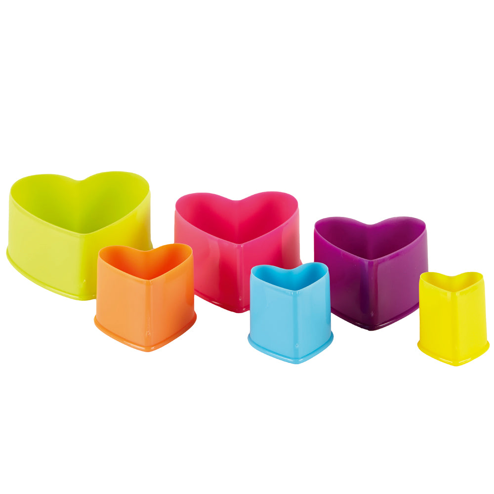 Pack de 6 Corta Massas - Corações