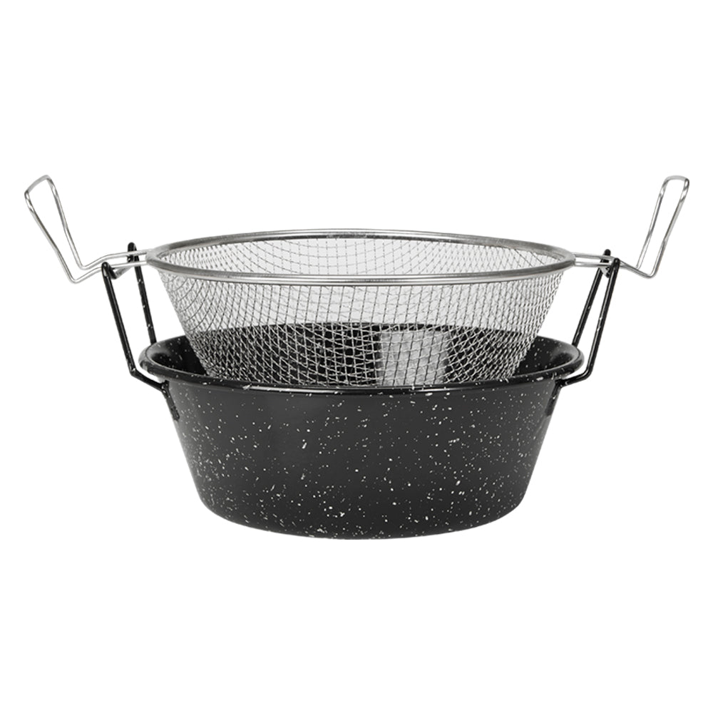 Fritadeira Esmaltada com Cesto Ø26 cm