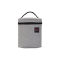 Bolsa Térmica Cinza/Preto 4L - 19x11x22 cm