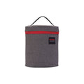 Bolsa Térmica Cinza/Vermelho 4L - 19x11x22 cm