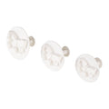 Pack de 3 Cortantes com Ejetor e Carimbo - Borboleta