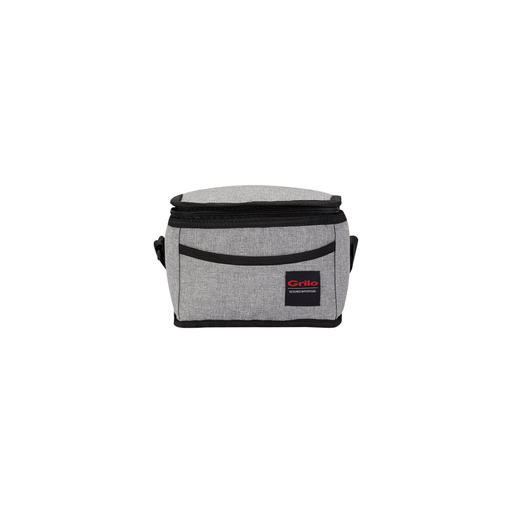 Bolsa Térmica Cinza/Preto 4L - 20x15x14 cm