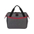 Mala Térmica Cinza/Vermelho 11L - 30x16x26 cm