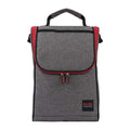 Bolsa Térmica Cinza/Vermelho 8L - 23x12x33 cm
