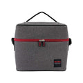 Bolsa Térmica Cinza/Vermelho 9L - 26x16x23 cm