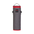 Bolsa Térmica Cinza/Vermelho 1.5L - 12x12x34 cm