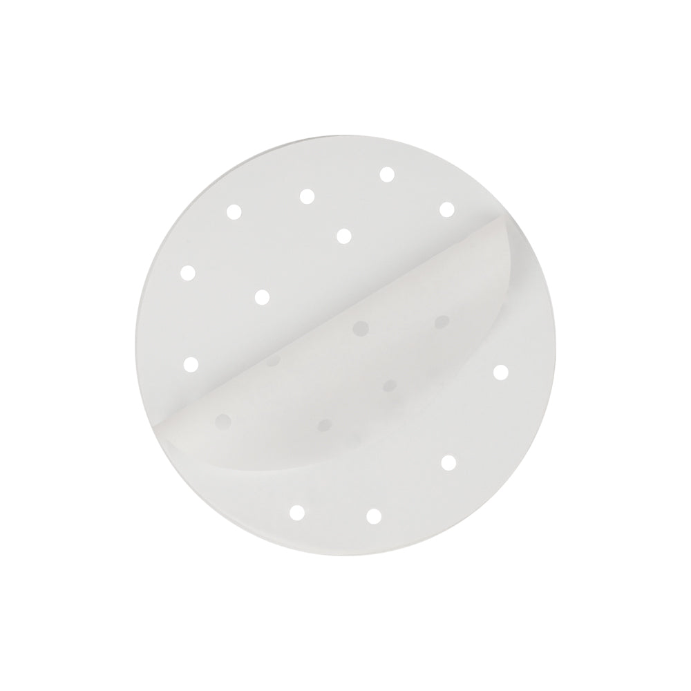 Papel Perfurado Redondo para Air Fryer Ø20 cm - 50 Unidades