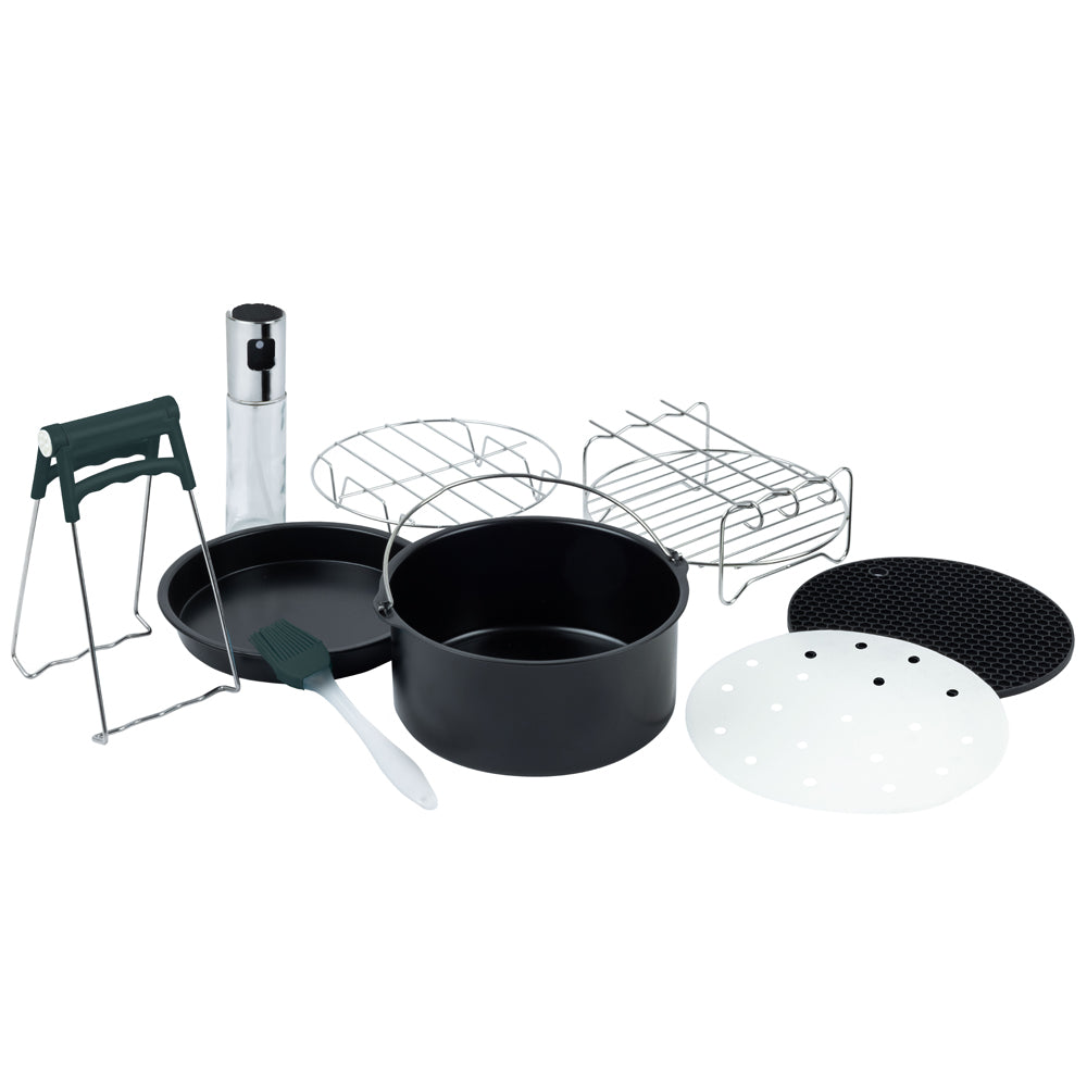 Conjunto de 9 Peças para Air Fryer Redondo