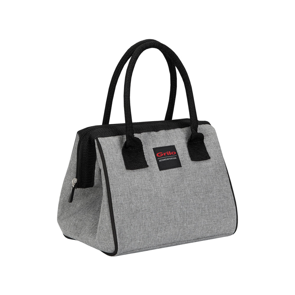 Bolsa Térmica Cinza/Preto 4.5L - 23x19.5x22 cm