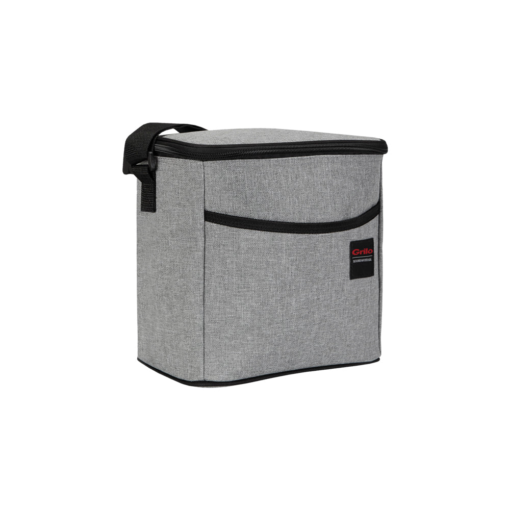 Bolsa Térmica Cinza/Preto 7.5L - 23x15.5x22.5 cm