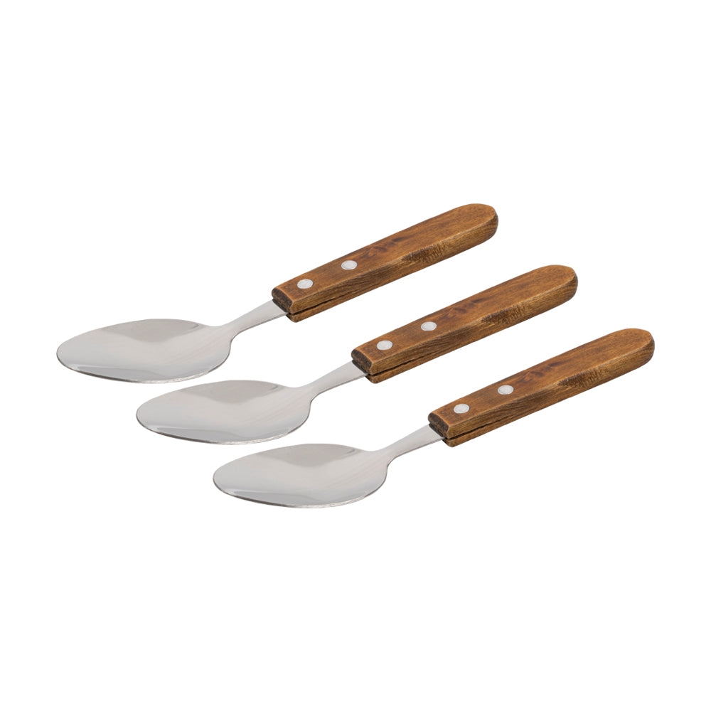 Pack 3 Colheres para Churrasco - Madeira