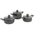 Conjunto de 2 Caçarolas Ø20/Ø24 cm e 1 Panela Ø22 cm - Polaris