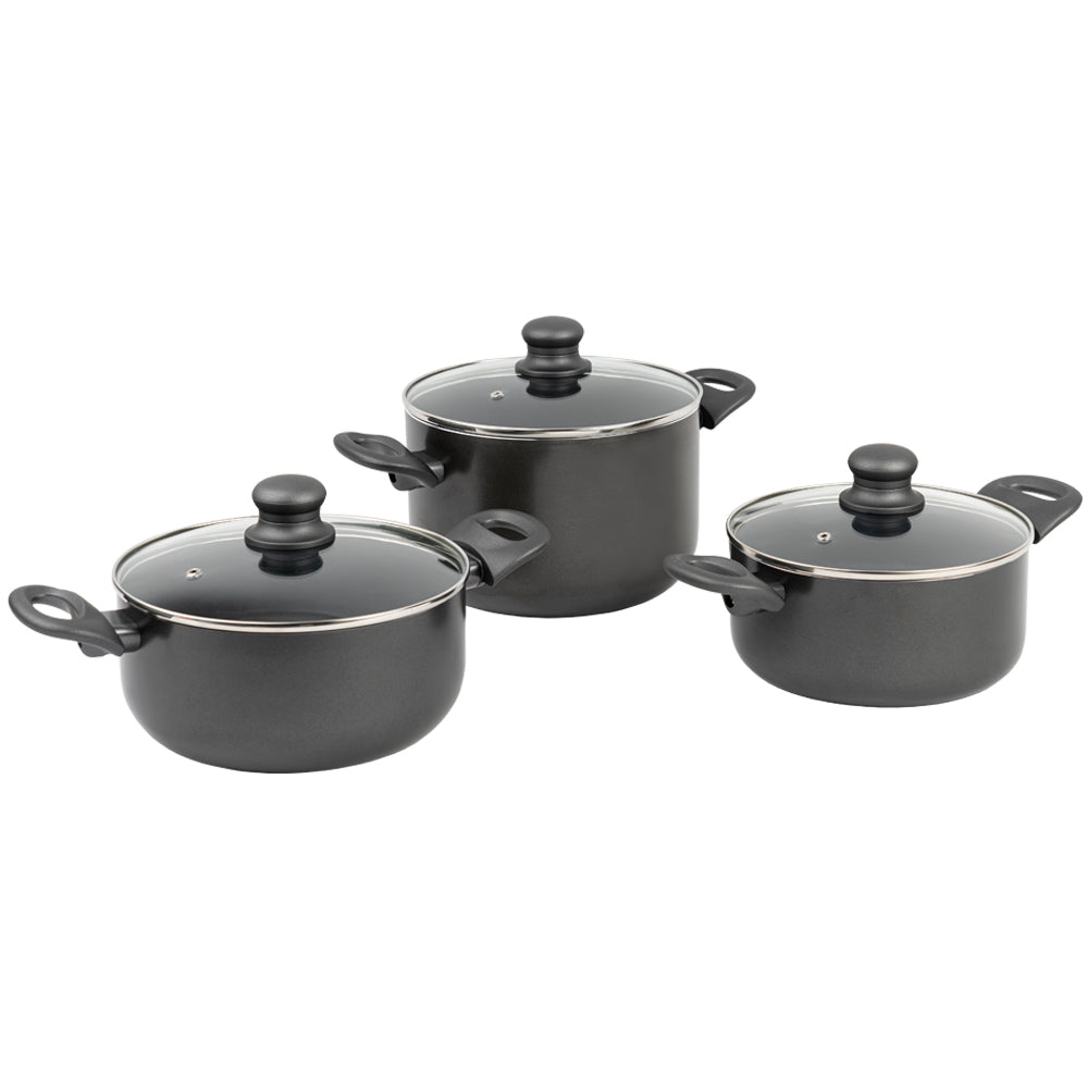 Conjunto de 2 Caçarolas Ø20/Ø24 cm e 1 Panela Ø22 cm - Polaris