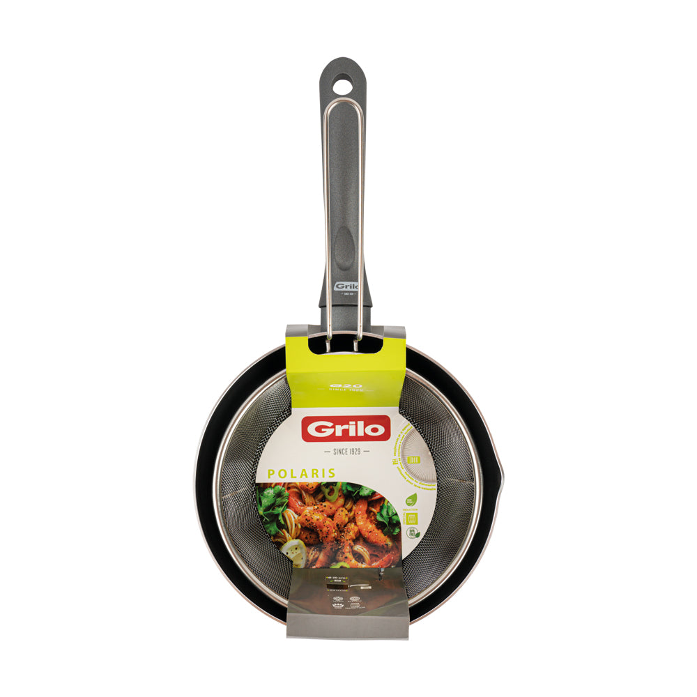 Caçarola com Cabo e Bico com Cesto para Fritar Polaris Ø20 cm
