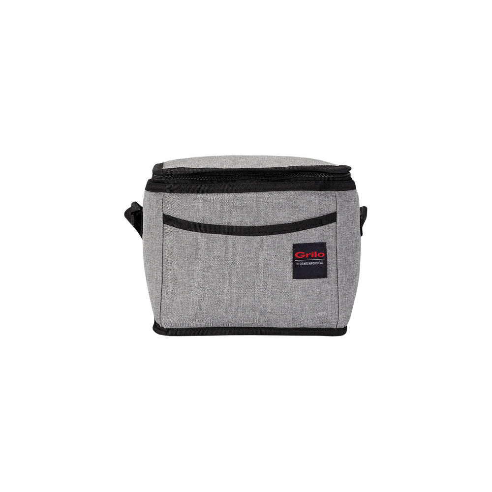 Bolsa Térmica Cinza/Preto 5L - 22.5x15.5x18 cm