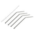 Pack de 4 Palhas Reutilizáveis 21 cm + Escova de Limpeza - Curvas