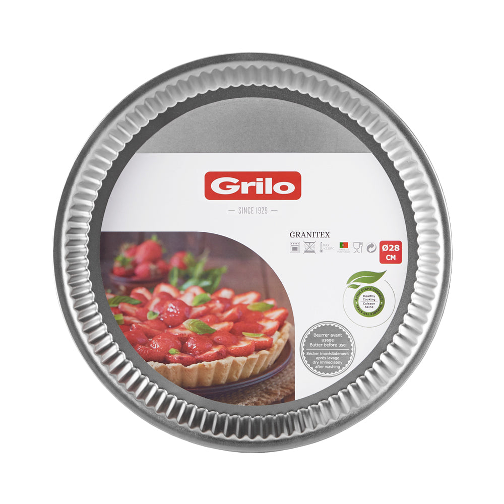 Forma de Tarte Canelada Fundo Fixo Granitex Ø28 cm