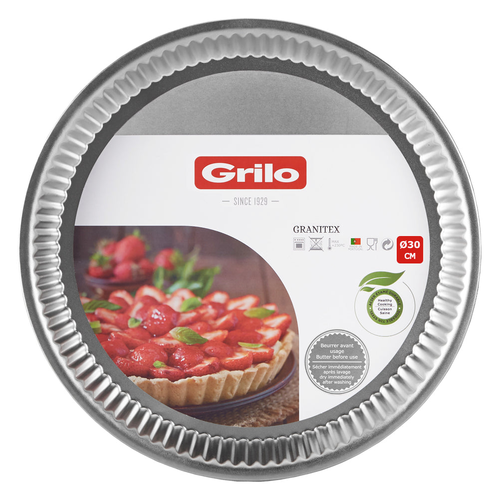 Forma de Tarte Canelada Fundo Fixo Granitex Ø30 cm