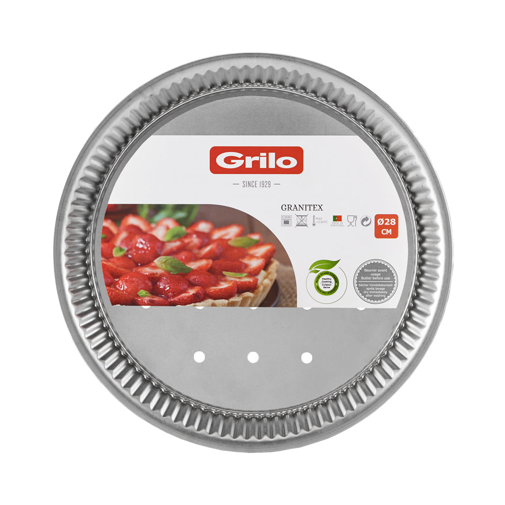 Forma de Tarte Canelada Fundo Solto Granitex Ø28 cm