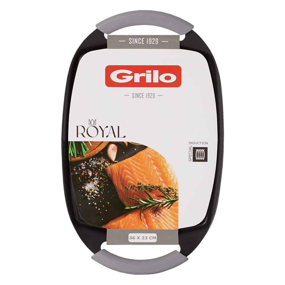 Grelhador Oval Liso Royal 36x23 cm