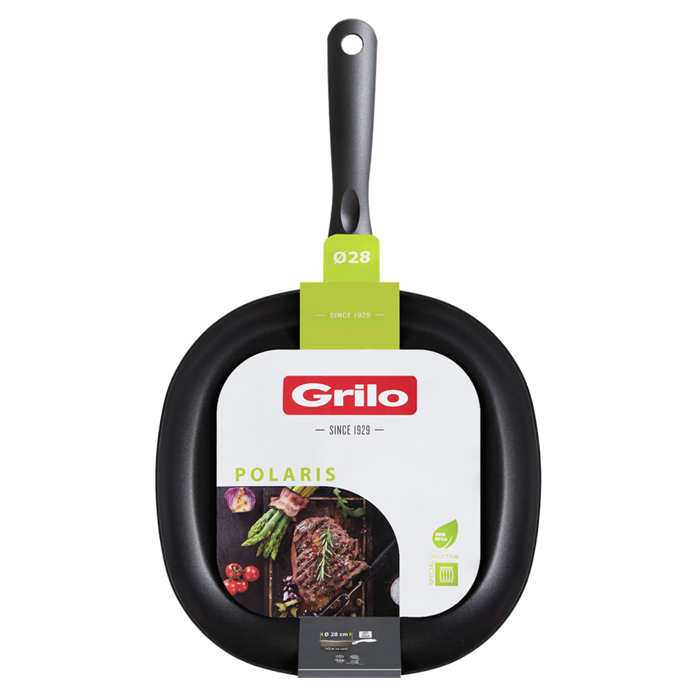 Grelhador Liso Polaris 28x28 cm