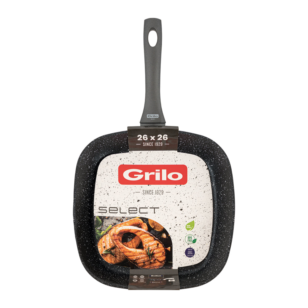 Grelhador Ondulado Select 26x26 cm