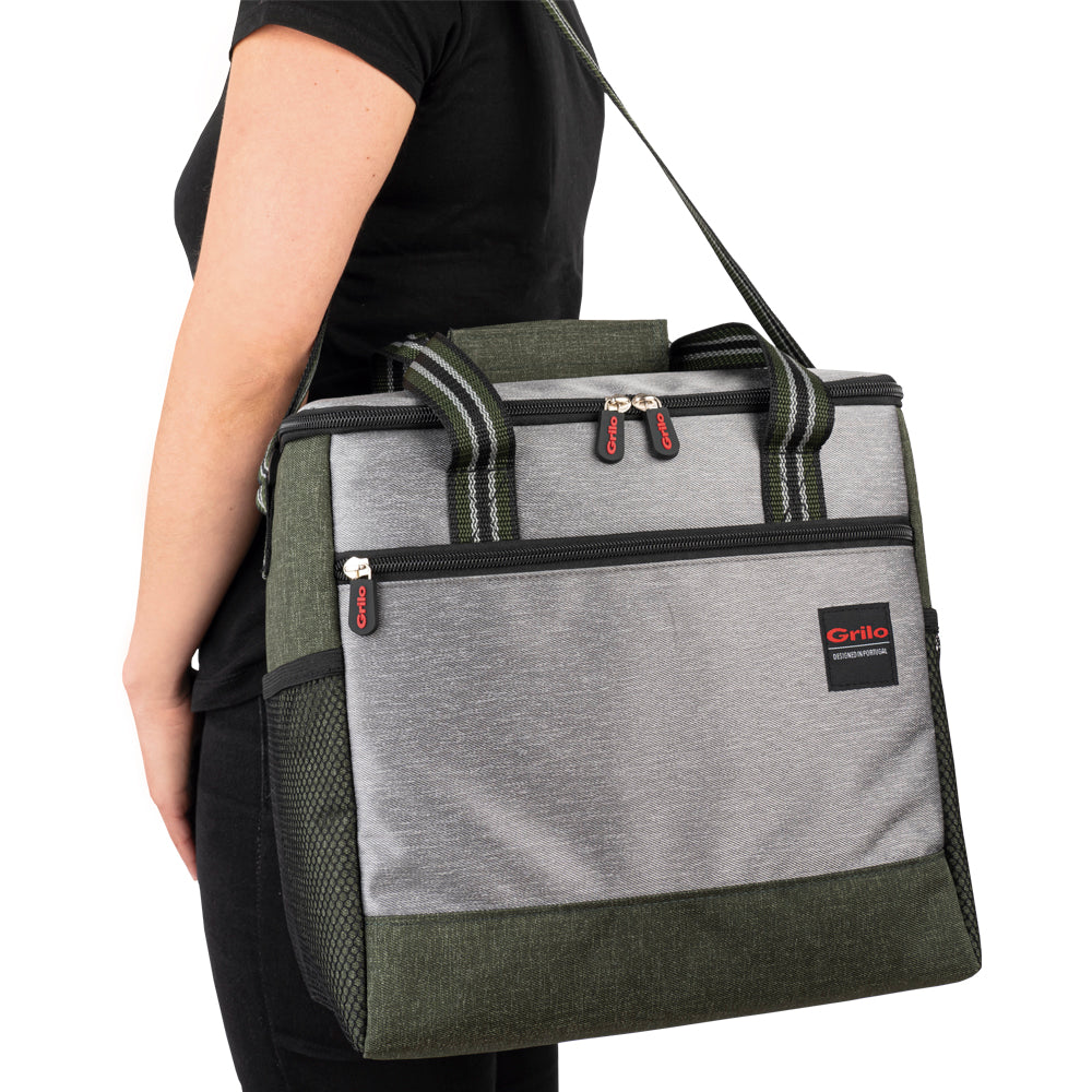 Mala Térmica Verde 15L - 31x19x30 cm