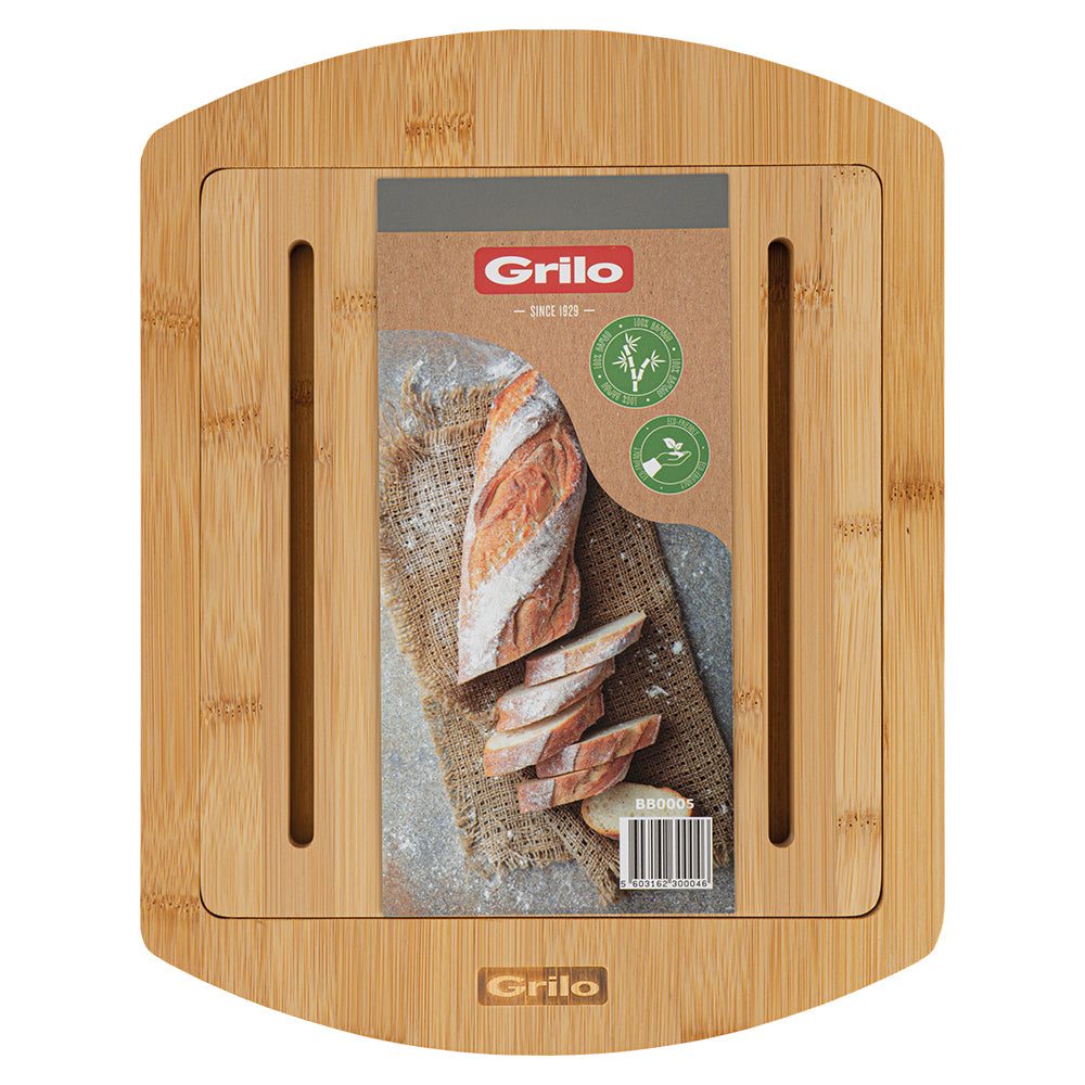 Tábua de Cortar Pão em Madeira de Bambu 30x39 cm