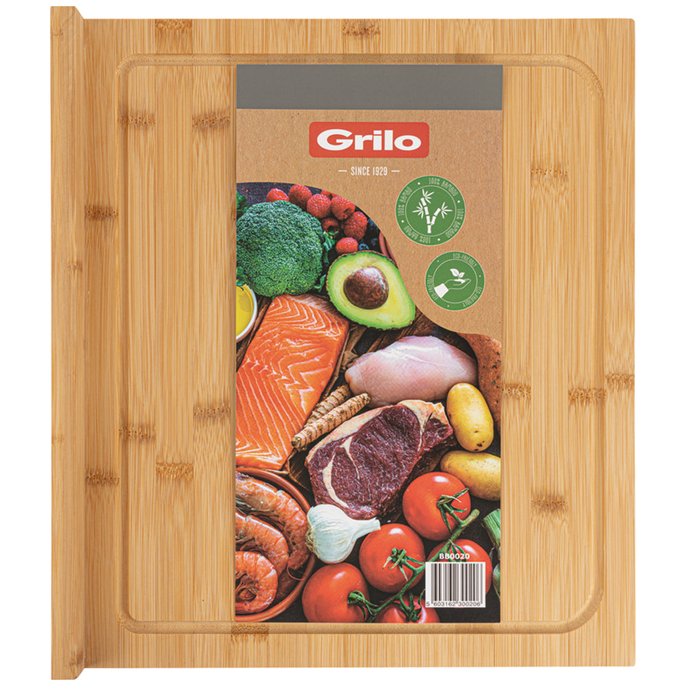 Tábua de Cortar em Madeira de Bambu 39x35 cm
