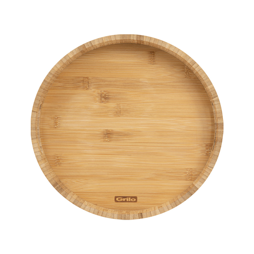 Tabuleiro de Servir em Madeira de Bambu Ø32 cm