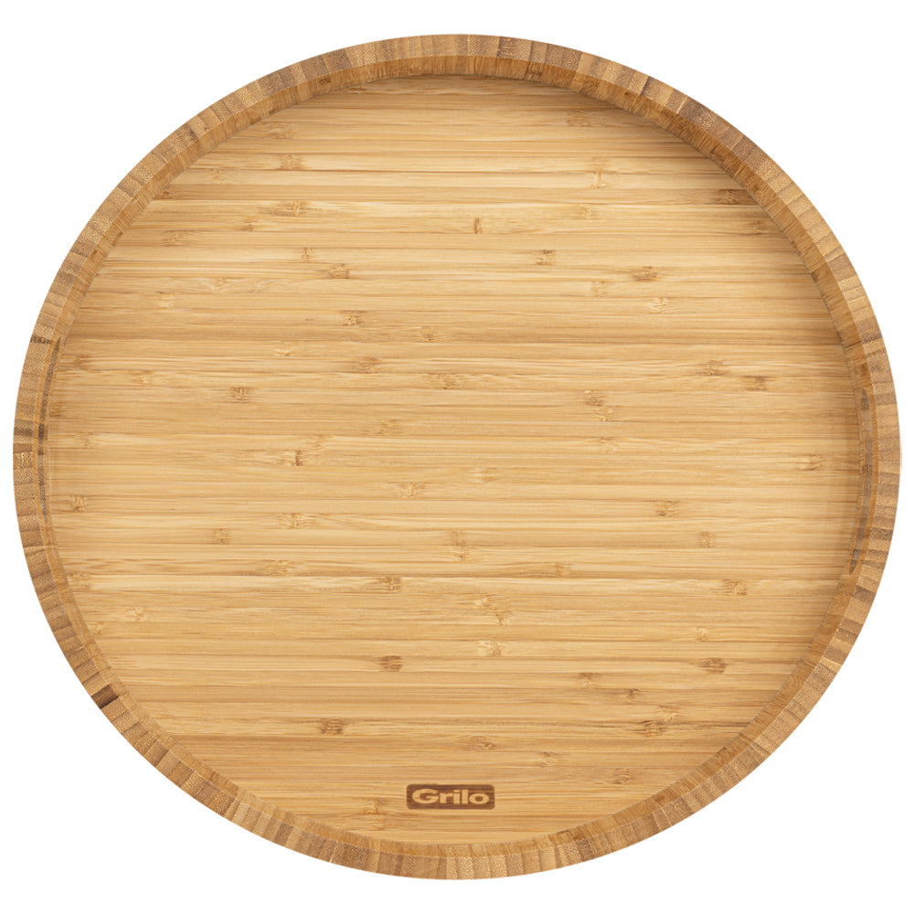 Tabuleiro de Servir em Madeira de Bambu Ø39 cm